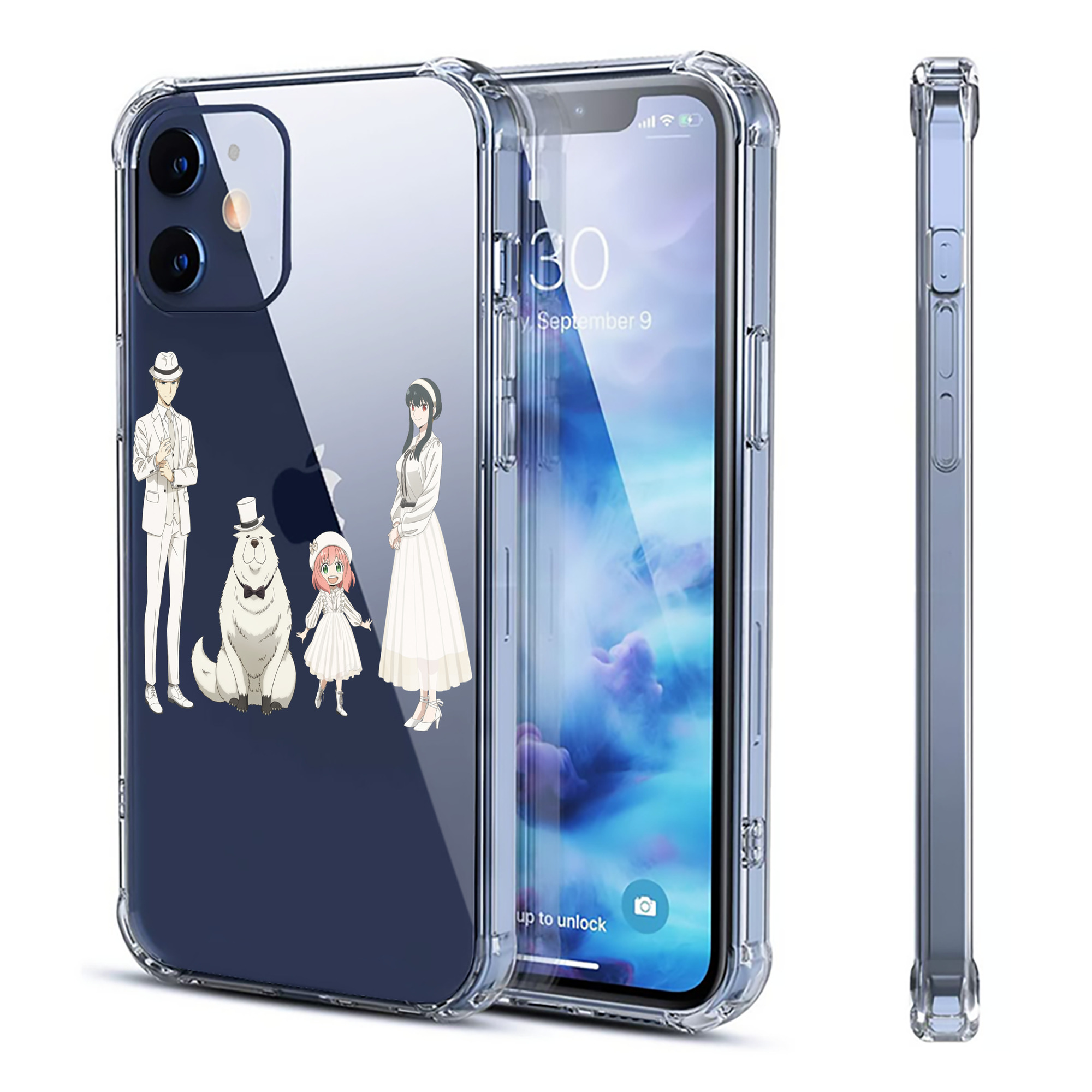 （画像用） SPY×FAMILY间谍家家酒 【iPhone 12シリーズ対応】透明スマホケース（クリアソフトケース）